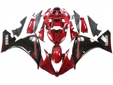 Carénages Moto Yamaha YZF 1000 R1 2012-2014 - Rouge Noir Brillant