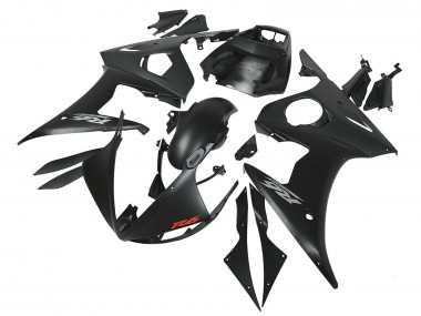 Carénages Moto Yamaha YZF R6S 2006-2009 - Noir Mat