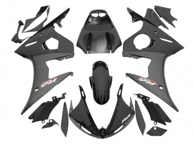 Carénages Moto Yamaha YZF R6S 2006-2009 - Noir Brillant Noir Mat
