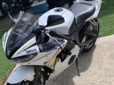 Carénages Moto Yamaha YZF R6S 2006-2009 - Blanc Or