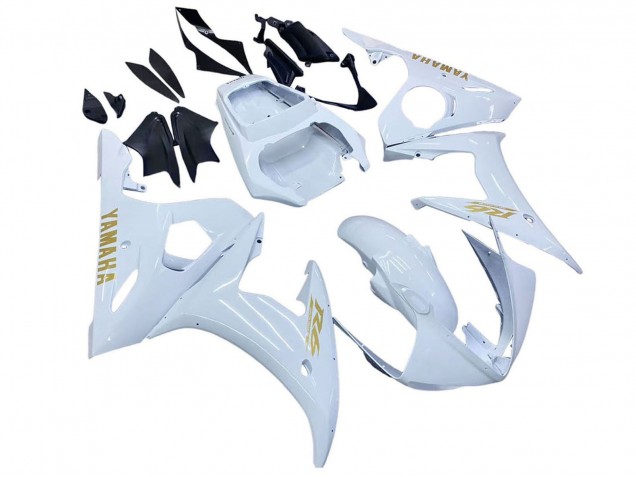 Carénages Moto Yamaha YZF 600 R6 2005 - Blanc Or