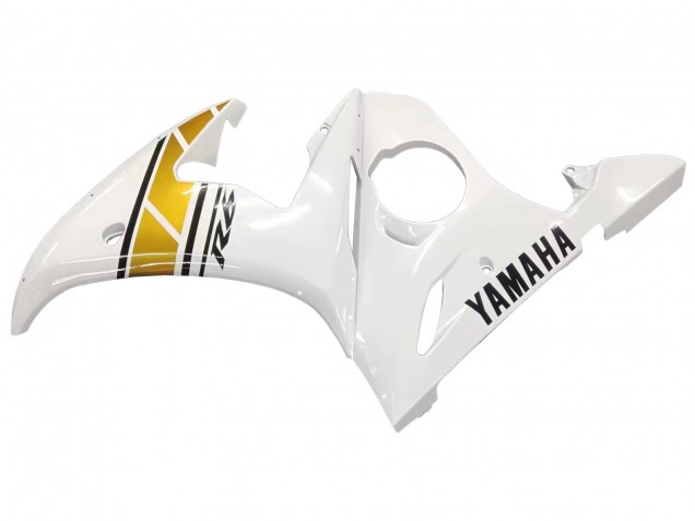 Carénages Moto Yamaha YZF 600 R6 2005 - Blanc Or Noir
