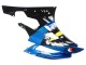 Carénages Moto Yamaha YZF 600 R6 2006-2007 - Bleu Vert Néon Noir Requin