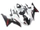 Carénages Moto Yamaha YZF 600 R6 2008-2016 - Blanc Noir Mat Rouge Décalque