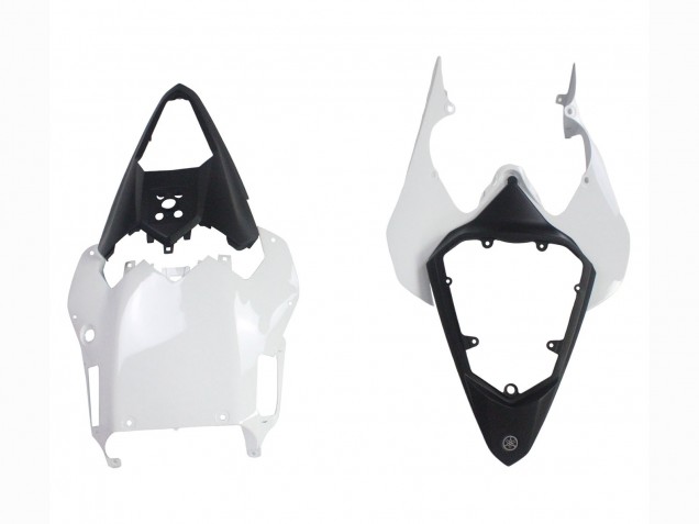 Carénages Moto Yamaha YZF 600 R6 2008-2016 - Blanc Noir Mat Rouge Décalque