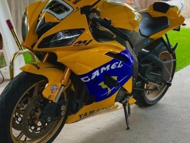 Carénages Moto Yamaha YZF 600 R6 2008-2016 - Jaune Bleu Chameau Motul Michelin