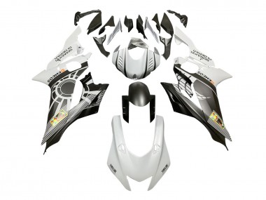 Carénages Moto Yamaha YZF 600 R6 2017-2023 - Blanc Gris Noir Mat ENEOS Semakin Didepan
