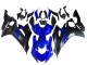 Carénages Moto Yamaha YZF 600 R6 2017-2023 - Bleu Noir Mat