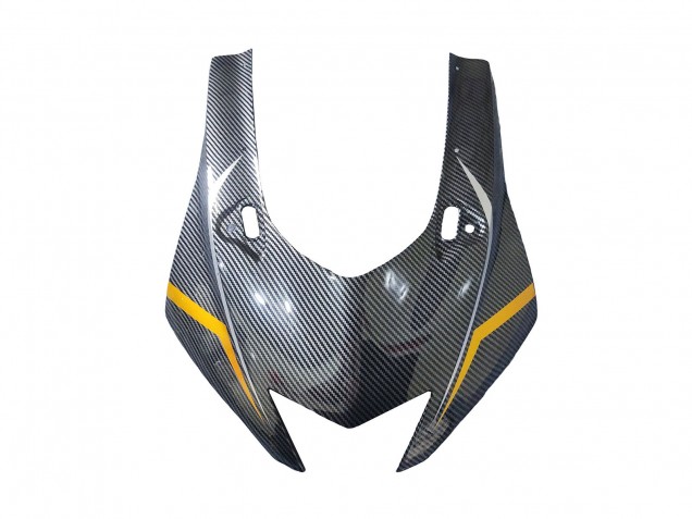 Carénages Moto Yamaha YZF 600 R6 2017-2023 - Or Noir Fibre de Carbone