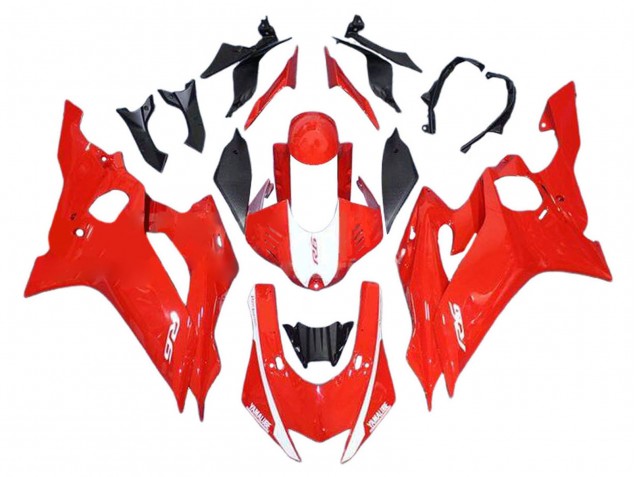 Carénages Moto Yamaha YZF 600 R6 2017-2023 - Rouge Blanc