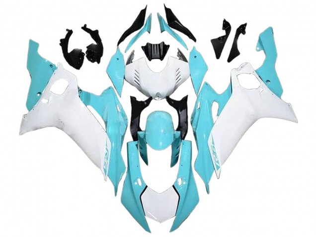 Carénages Moto Yamaha YZF 600 R6 2017-2023 - Blanc Bleu Clair