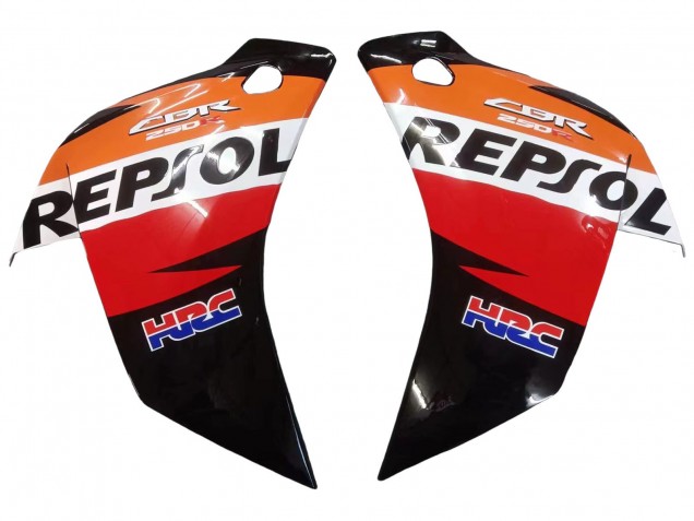 Carénages Moto Honda CBR250RR 2011-2015 - Orange Blanc Rouge Noir Glossy HRC Repsol