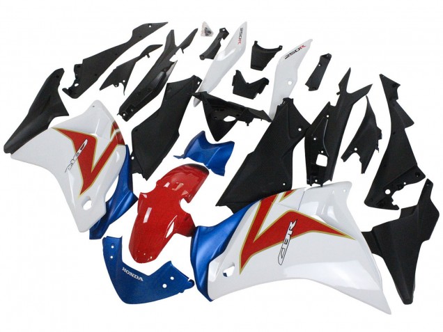 Carénages Moto Honda CBR250RR 2011-2015 - Blanc Rouge Bleu Clair