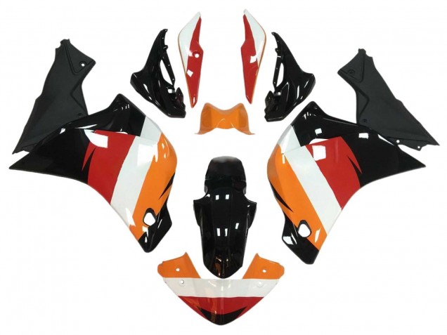 Carénages Moto Honda CBR250RR 2011-2015 - Orange Blanc Rouge Noir Brillant