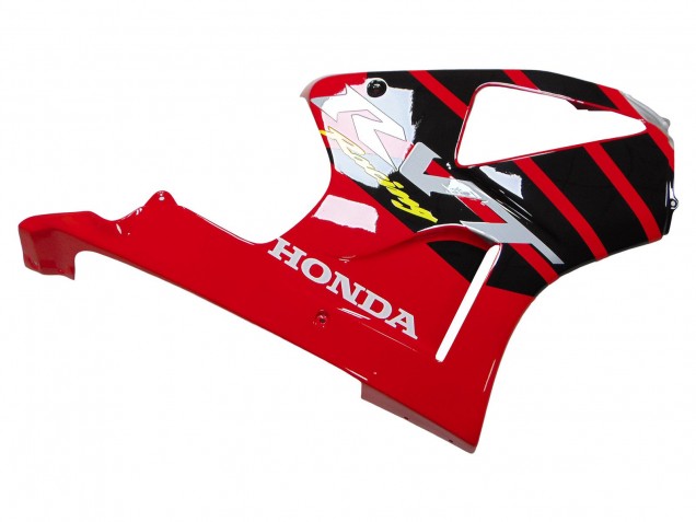 Carénages Moto Honda VTR1000 2000-2006 - Argent Rouge Noir Bande Courses