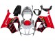 Carénages Moto Honda VTR1000 2000-2006 - Argent Rouge Noir Bande Courses