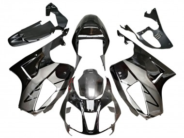 Carénages Moto Honda VTR1000 2000-2006 - Argent Noir Brillant