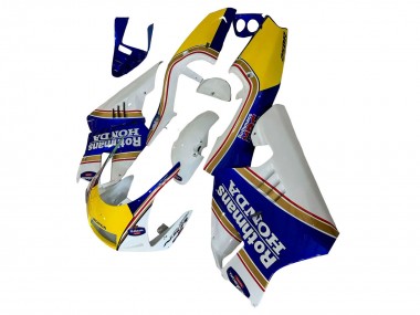 Carénages Moto Honda NSR250 1994-1996 - Blanc Bleu Jaune Or Rothmans