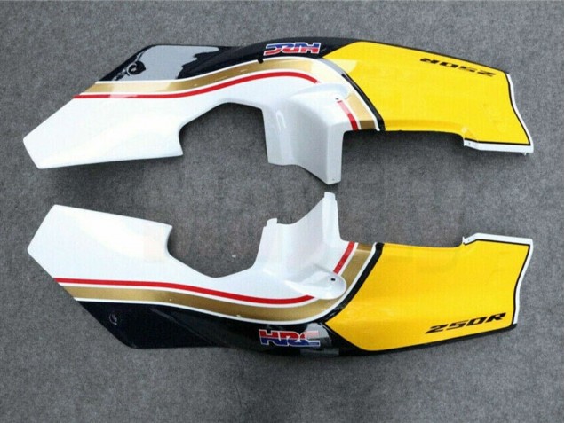 Carénages Moto Honda NSR250R 1988-1989 - Blanc Jaune Or Noir Brillant