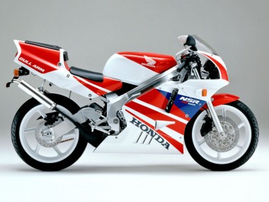 Carénages Moto Honda NSR250R 1990-1993 - Blanc Rouge Bleu