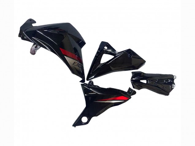 Carénages Moto Kawasaki Z800 2013-2018 - Noir Brillant Rouge
