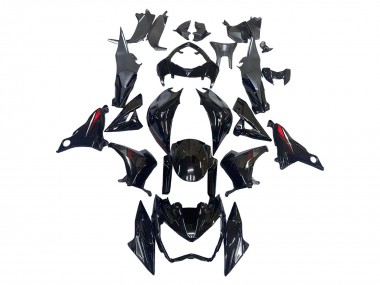 Carénages Moto Kawasaki Z800 2013-2018 - Noir Brillant Rouge