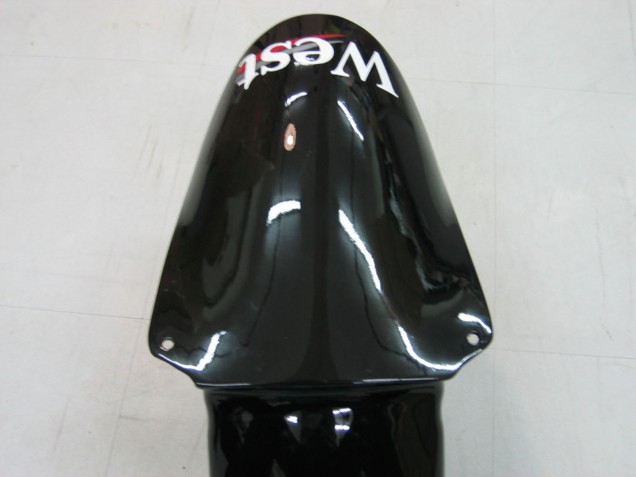 Carénages Moto Kawasaki ZX9R 2000-2001 - Noir Brillant Blanc West