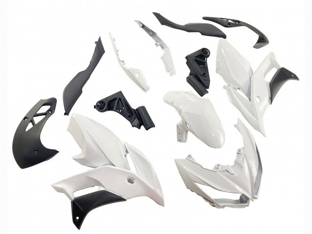 Carénages Moto Kawasaki Versys 650 2015-2021 - Blanc Noir Mat