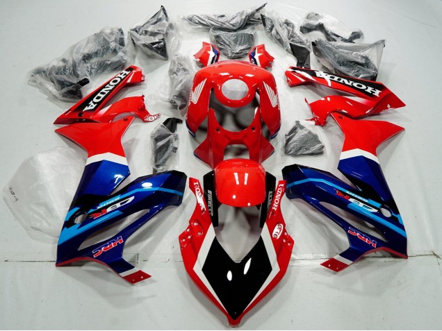 Carénages Moto Honda CBR650R 2021-2023 - Rouge Bleu HRC