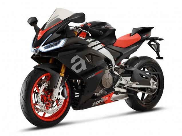 Carénages Moto Aprilia RS660 2020-2024 - Noir Mat Argent Rouge