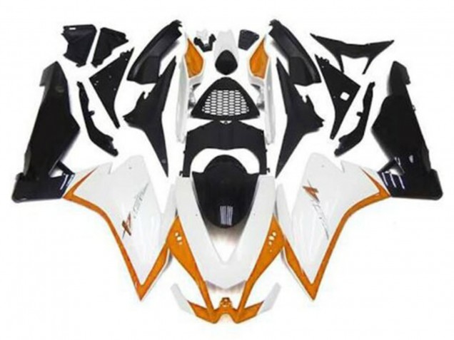Carénages Moto Aprilia RSV4 1000 2009-2015 - Blanc Orange Noir