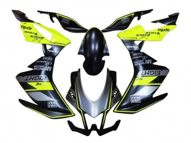 Carénages Moto Aprilia RSV4 1000 2016-2020 - Noir Mat Gris Jaune