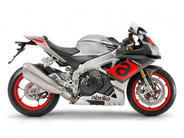Carénages Moto Aprilia RSV4 1000 2016-2020 - Argent Rouge Noir