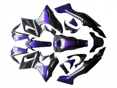 Carénages Moto Honda CBR125R 2002-2006 - Argent Violet Noir Brillant