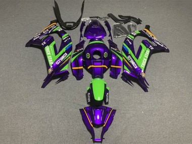 Carénages Moto Kawasaki ZX10R 2016-2020 - Violet Vert Trick Star Kobelco
