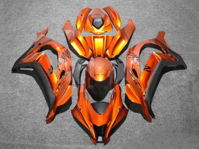 Carénages Moto Kawasaki ZX10R 2016-2020 - Orange Noir