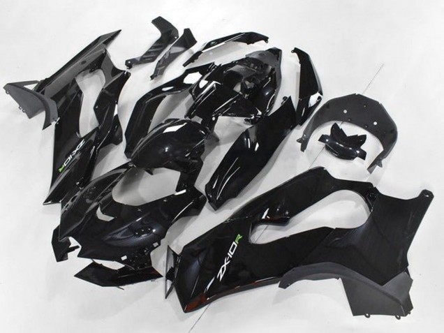 Carénages Moto Kawasaki ZX10R 2021-2026 - Noir Brillant Blanc Vert Décalque