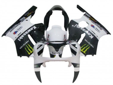 Carénages Moto Kawasaki ZX12R 2002-2006 - Blanc Noir Jaune Monstre