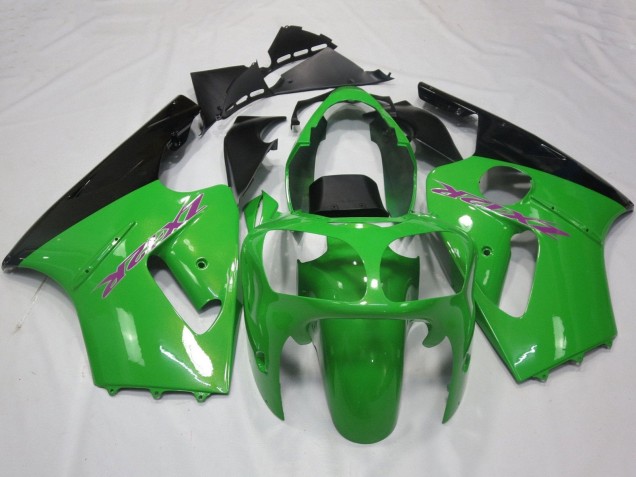 Carénages Moto Kawasaki ZX12R 2002-2006 - Vert Noir Violet