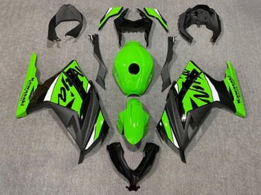 Carénages Moto Kawasaki EX300 2013-2017 - Vert Blanc Noir