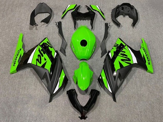 Carénages Moto Kawasaki EX300 2013-2017 - Vert Blanc Noir