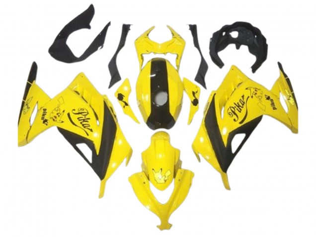 Carénages Moto Kawasaki EX300 2013-2017 - Jaune Noir Pikachu