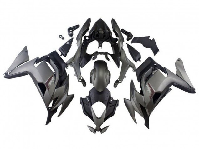 Carénages Moto Kawasaki Ninja 650 EX650 2020-2024 - Gris Mat Noir Mat