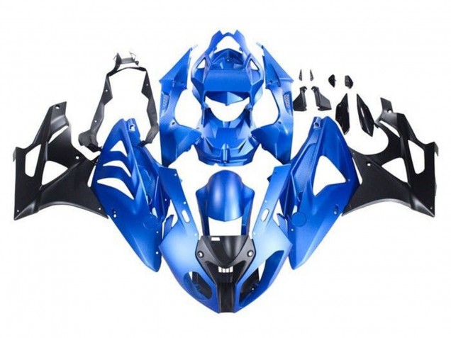 Carénage Moto BMW S1000RR 2009-2014 - Bleu Noir Brillant