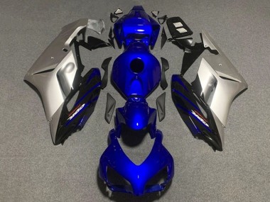 Carénages Moto Honda CBR1000RR 2004-2005 - Argent Bleu Foncé