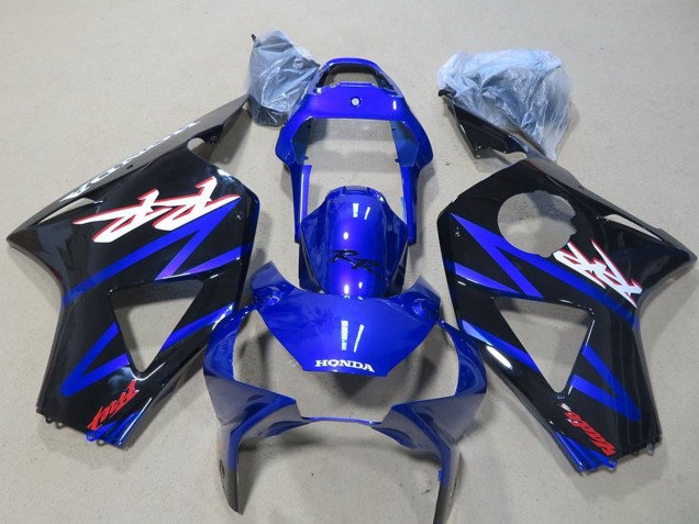 Carénage Moto Honda CBR900RR 954 2002-2003 - Bleu Noir Brillant