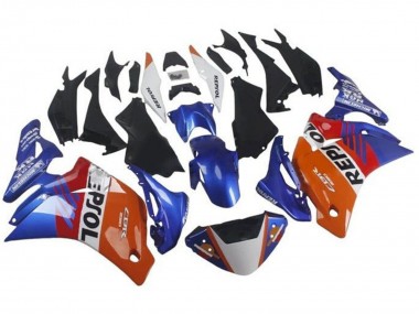 Carénages Moto Honda CBR250RR 2011-2015 - Orange Blanc Rouge Bleu Repsol