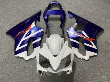 Carénages Moto Honda CBR600 F4i 2001-2003 - Blanc Bleu Bande