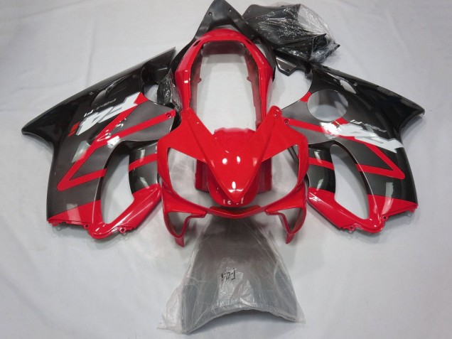 Carénages Moto Honda CBR600 F4i 2004-2007 - Rouge Gris Noir Brillant