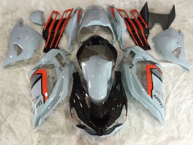 Carénages Moto Kawasaki ZX6R 2013-2018 - Nardo Gris Rouge Noir